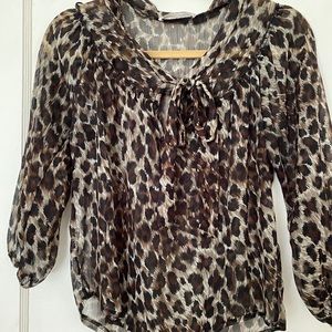 Leopard print women’s top
